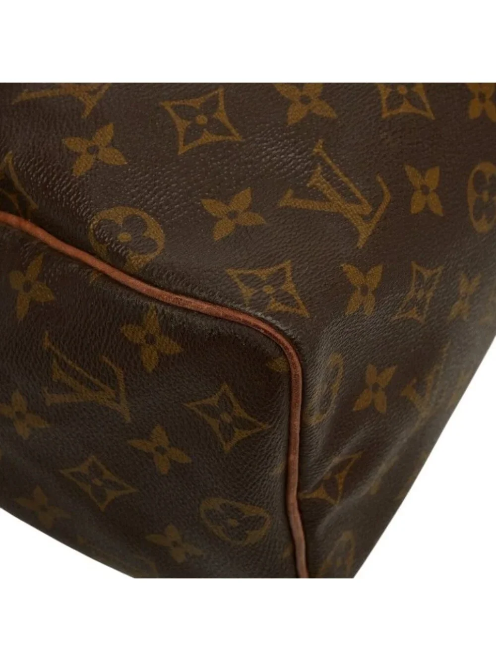 Louis Vuitton Monogram Speedy 25 Handbag Brown Leather